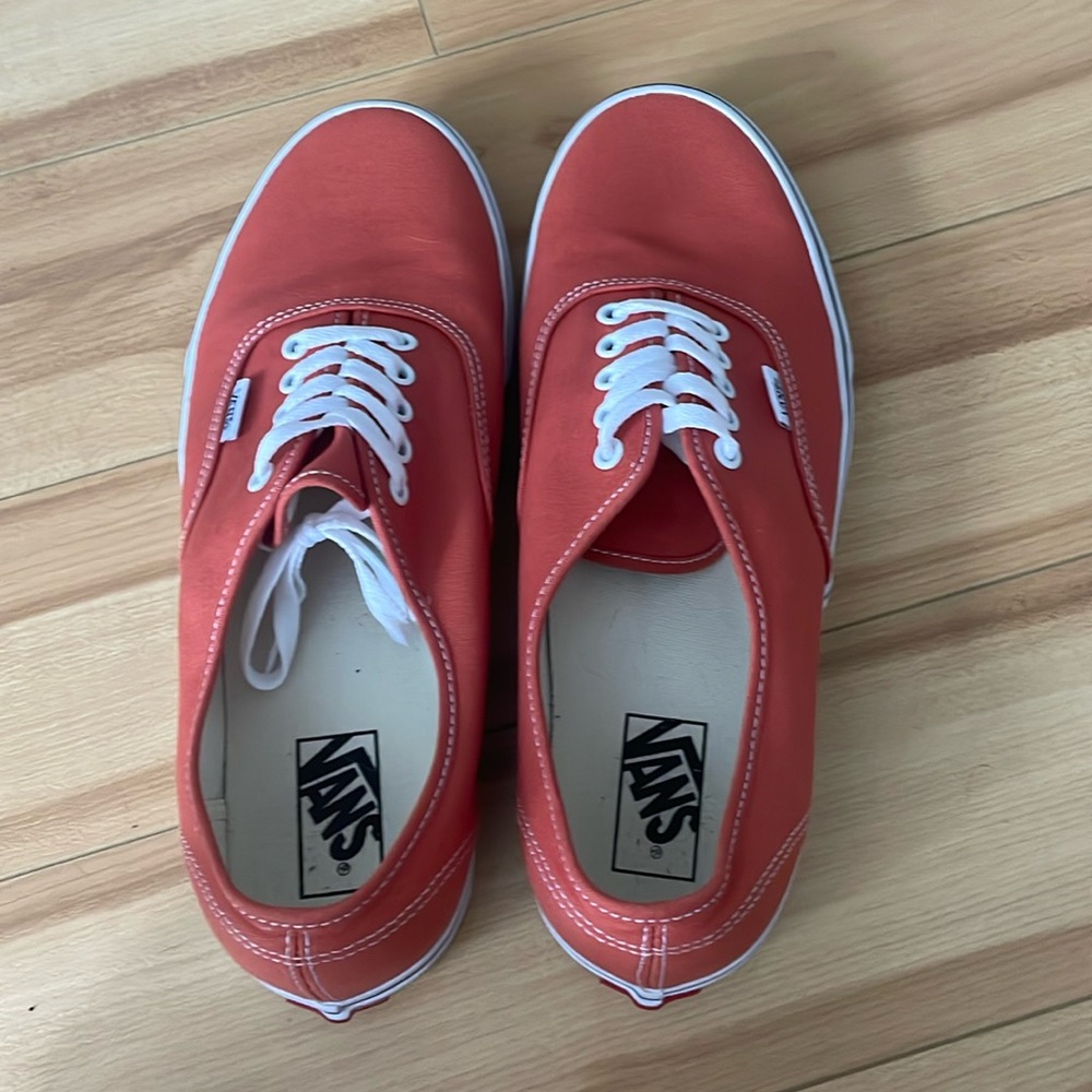 Burnt orange Vans